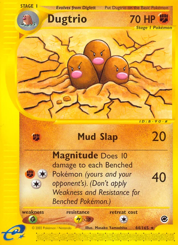Dugtrio Pokemon card