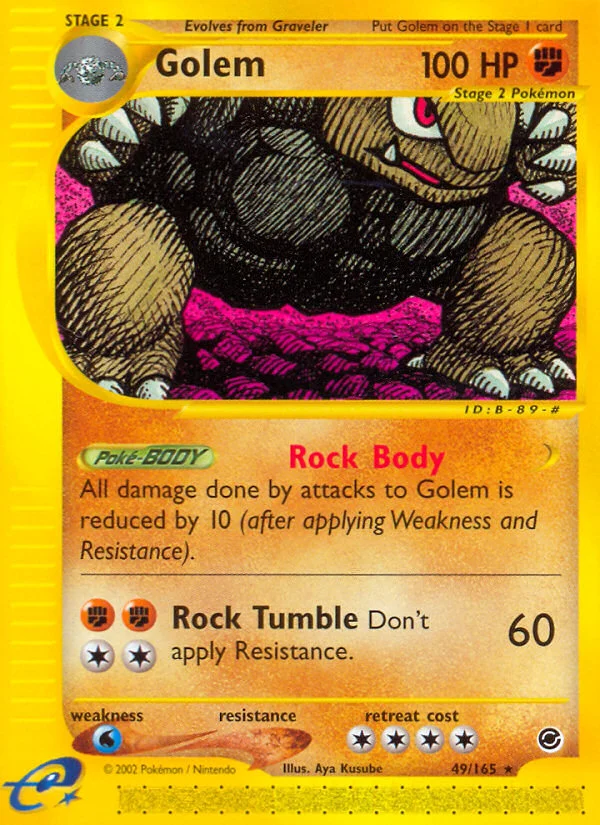 Golem Pokemon card