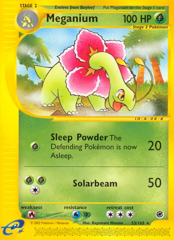 Meganium Pokemon card