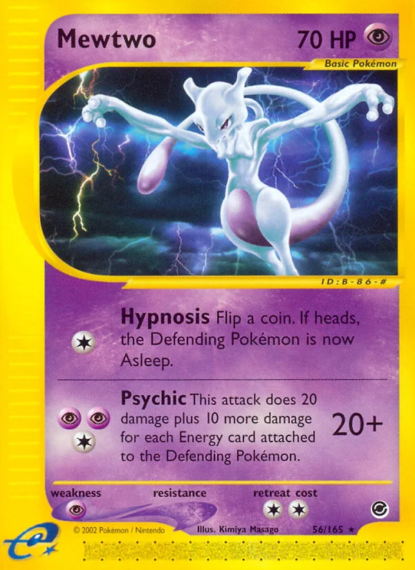 Mewtwo Pokemon card