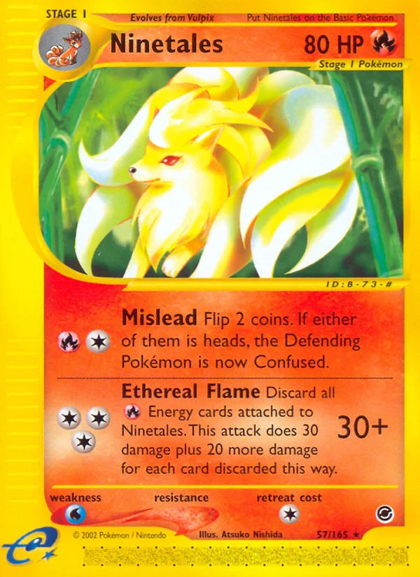 Ninetales Pokemon card