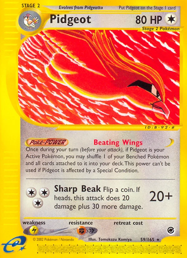 Pidgeot Pokemon card