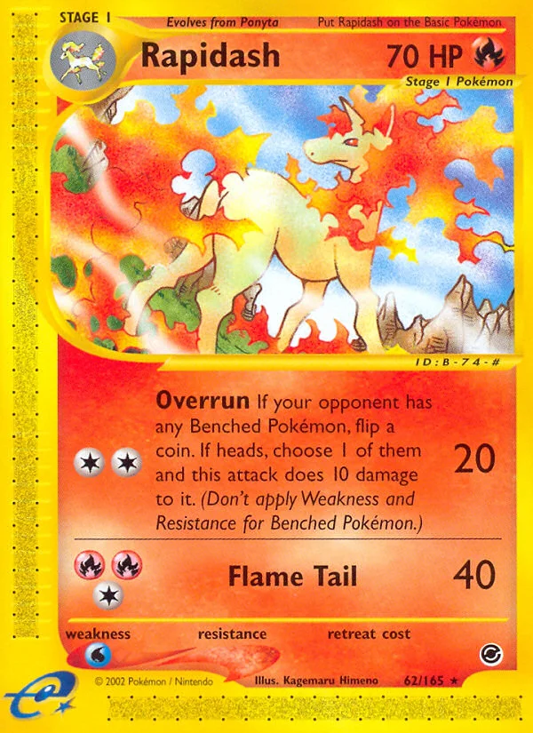 Rapidash Pokemon card
