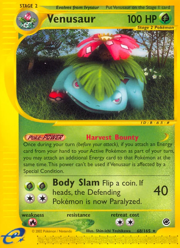 Venusaur Pokemon card