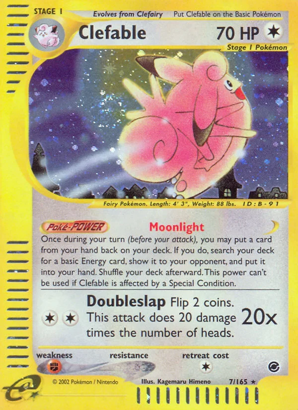 Clefable Pokemon card