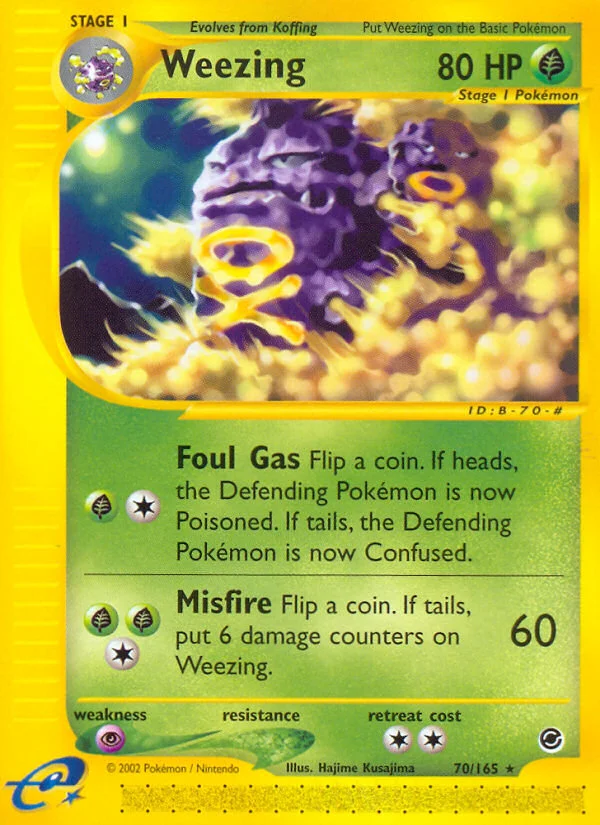 Weezing Pokemon card