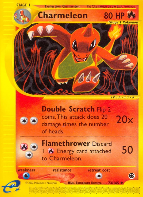 Charmeleon Pokemon card