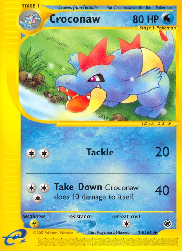 Croconaw Pokemon card