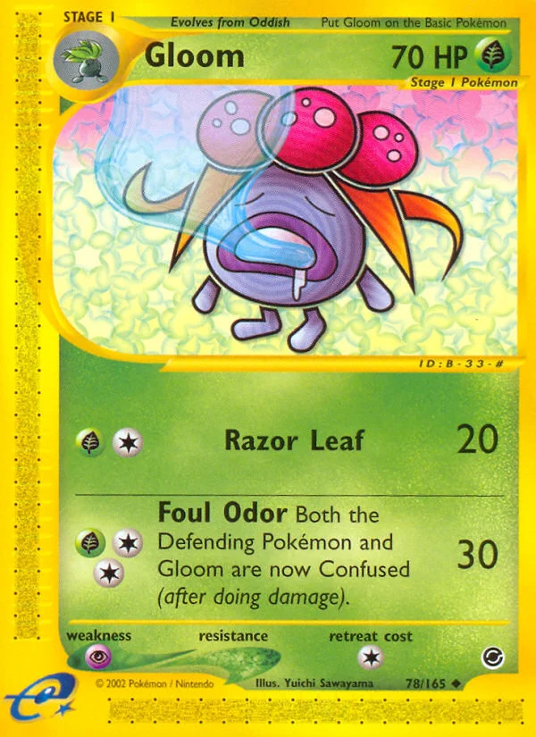 Gloom Pokemon card