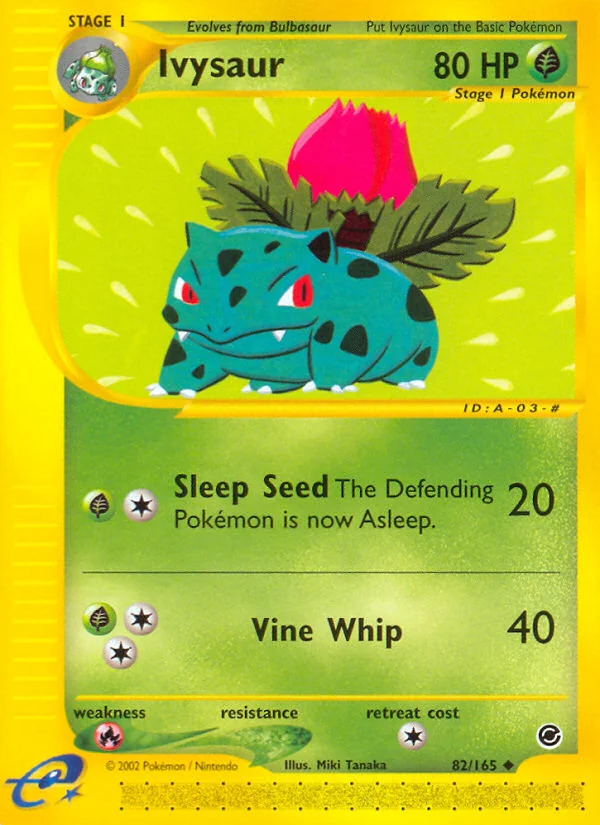Ivysaur Pokemon card