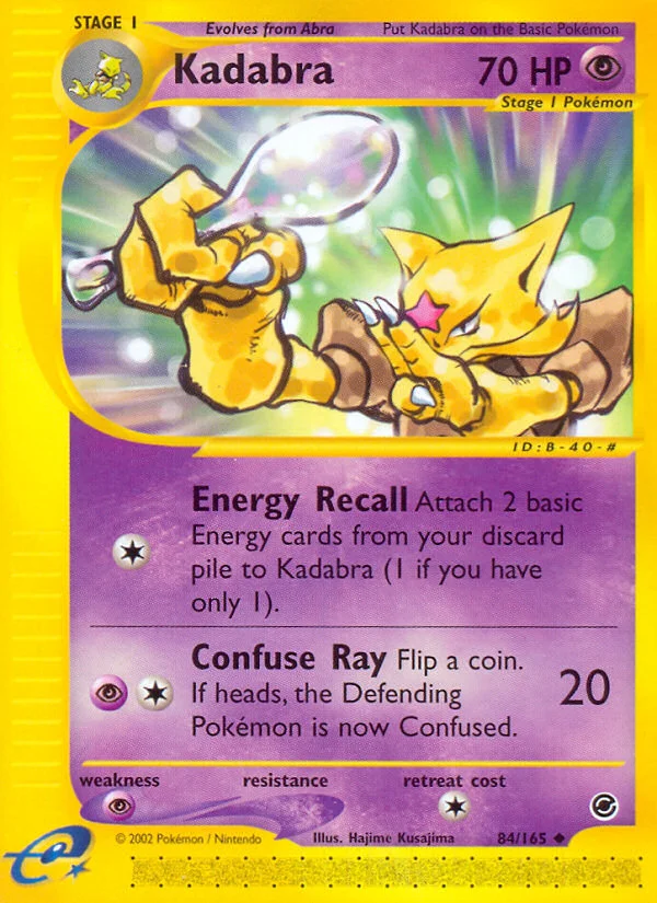 Kadabra Pokemon card