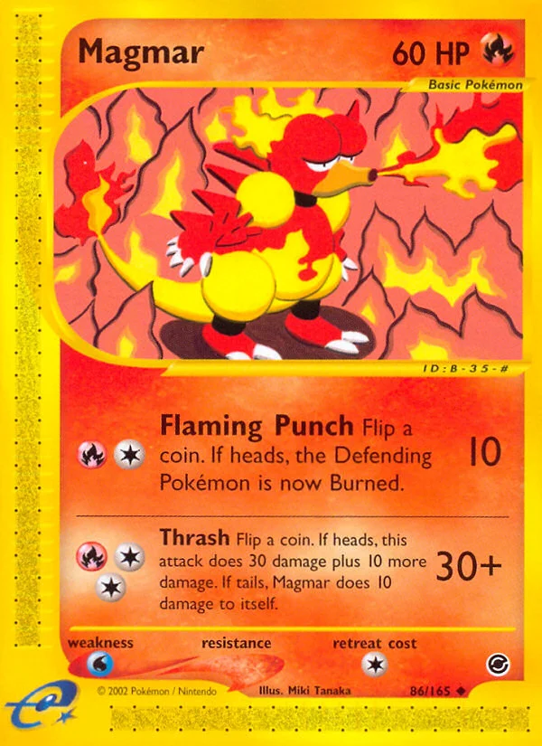 Magmar Pokemon card