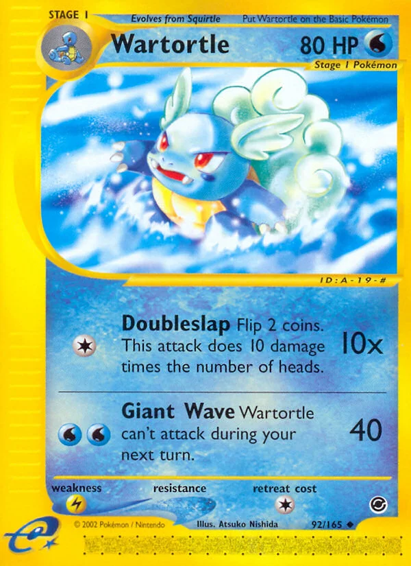 Wartortle Pokemon card