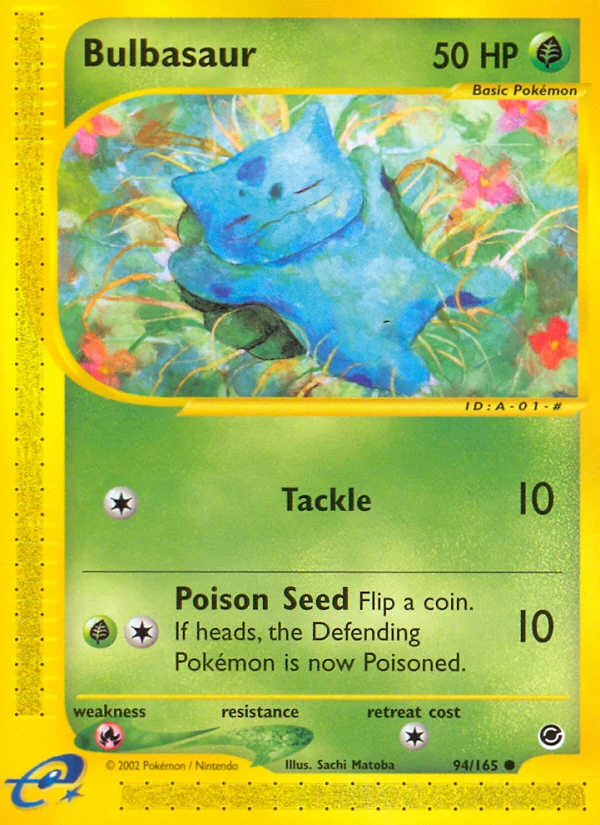 Bulbasaur Pokemon card