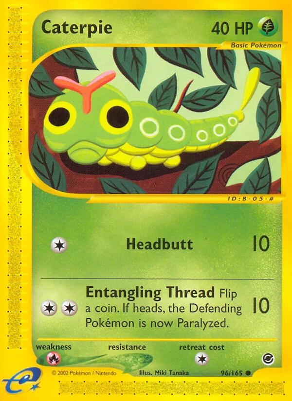 Caterpie Pokemon card