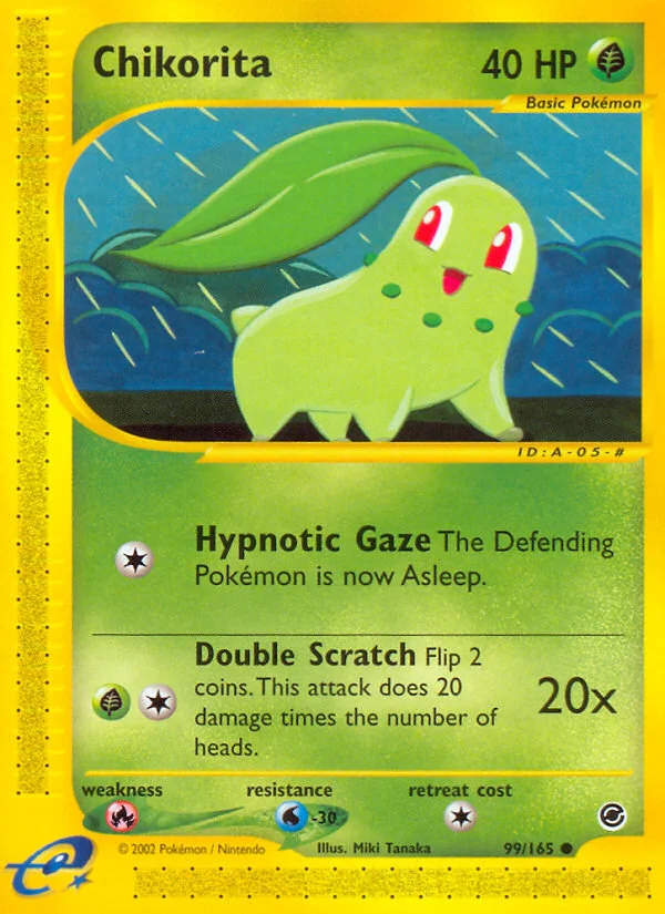 Chikorita Pokemon card