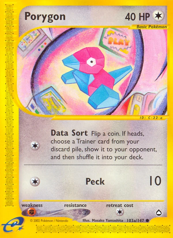 Porygon Pokemon card