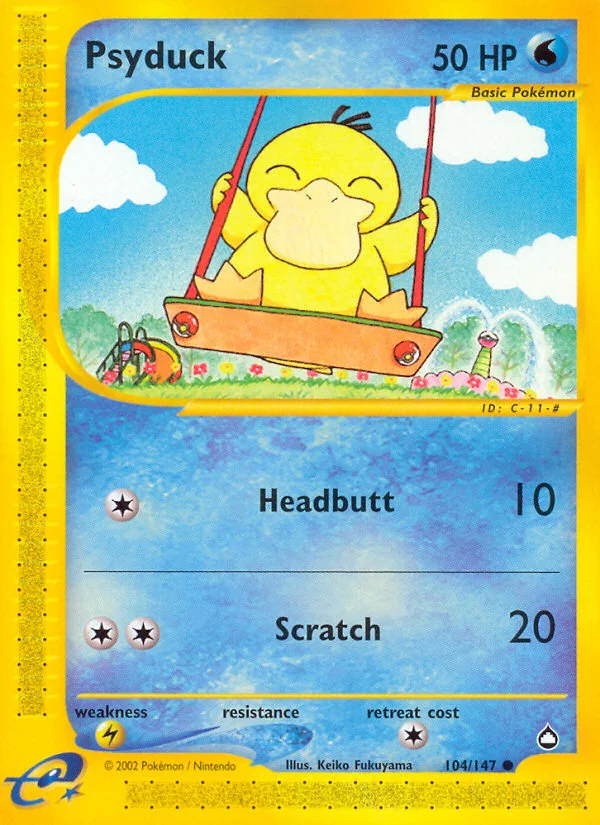 Psyduck Pokemon card