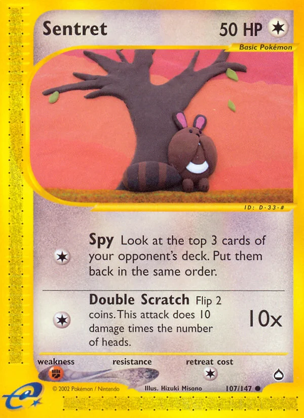 Sentret Pokemon card