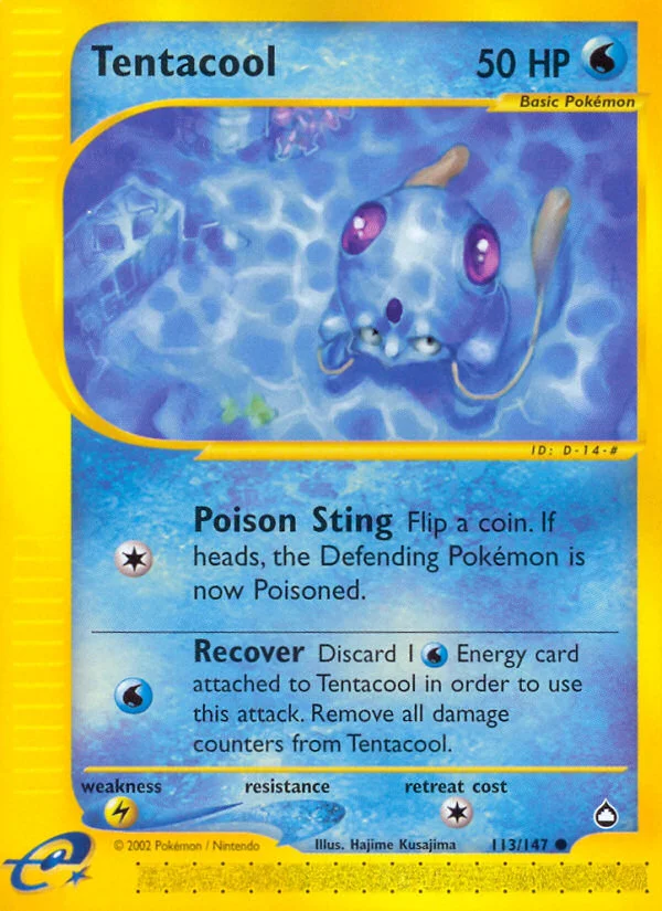 Tentacool Pokemon card