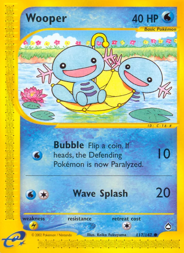 Wooper Pokemon card