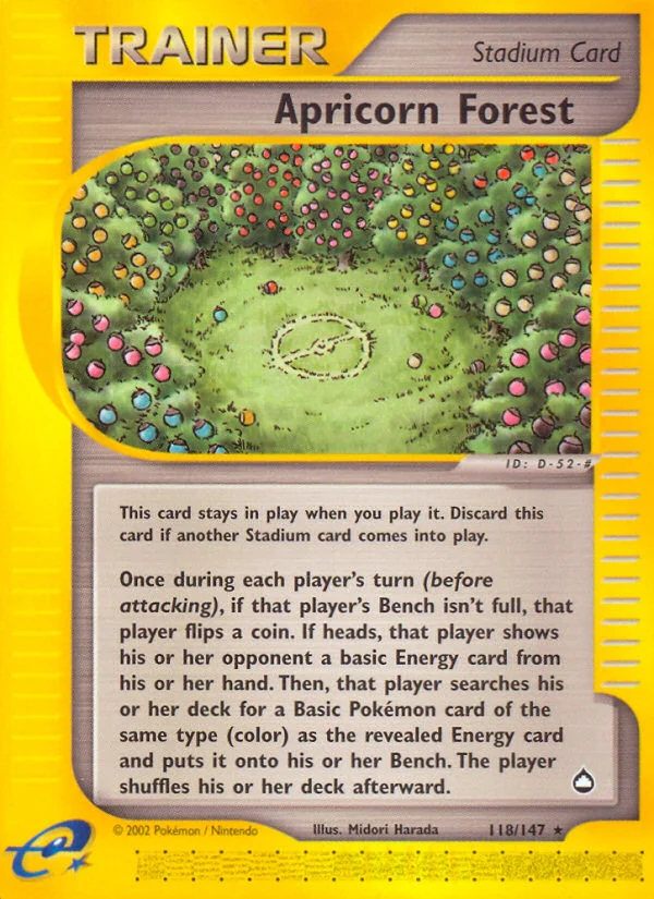 Apricorn Forest Pokemon card