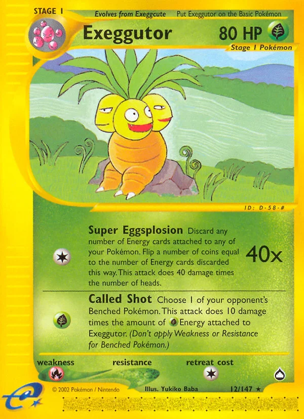 Exeggutor Pokemon card