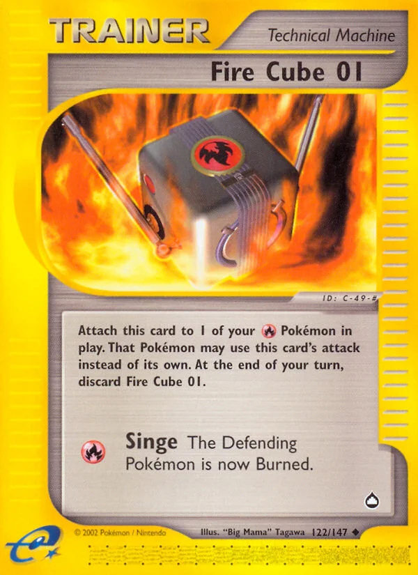 Fire Cube 01 Pokemon card