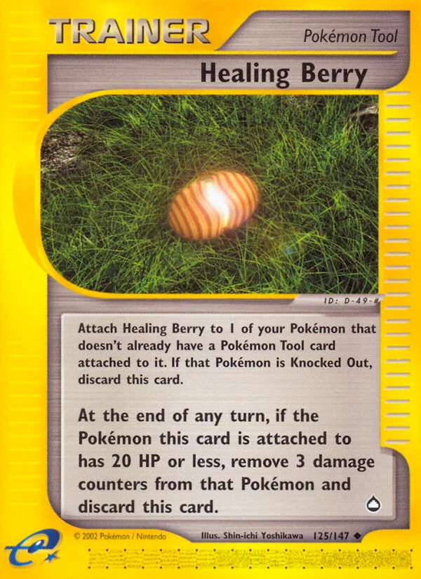 Healing Berry Pokemon card