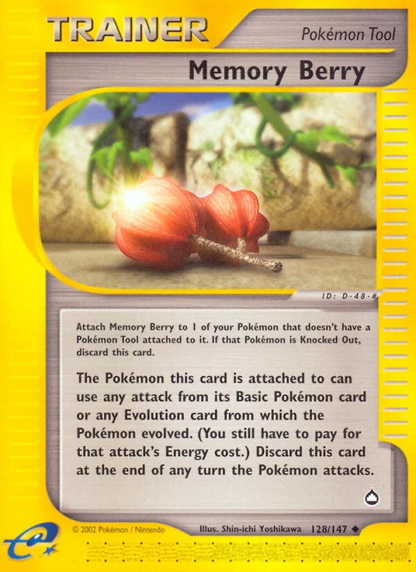 Memory Berry Pokemon card