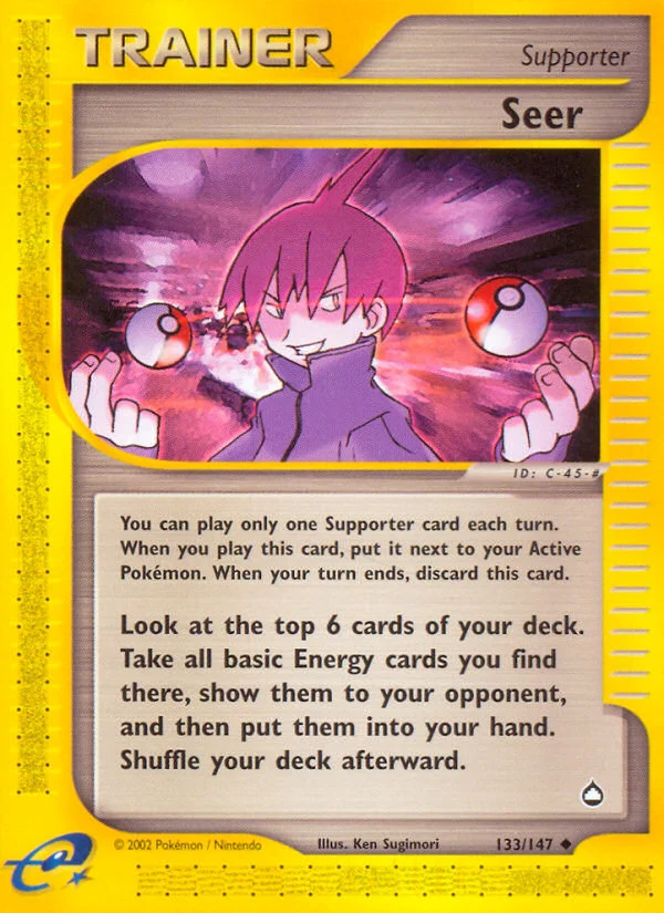 Seer Pokemon card