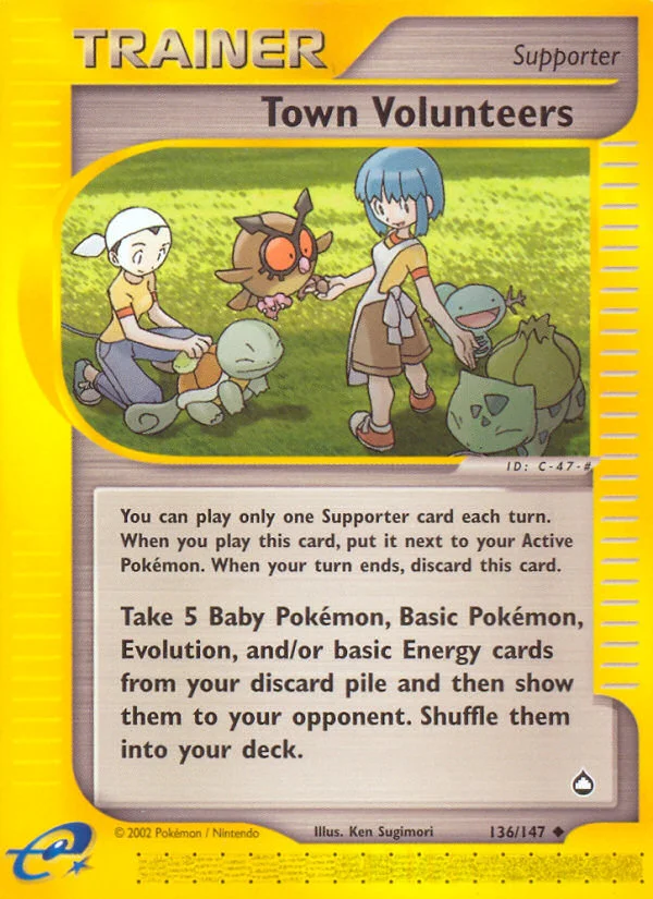 Town Volunteers Pokemon card