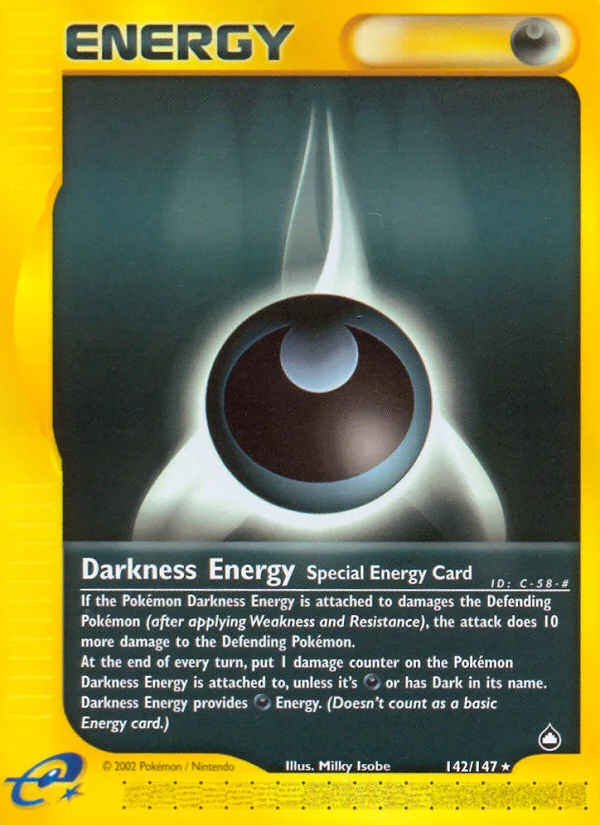 Darkness Energy Pokemon card
