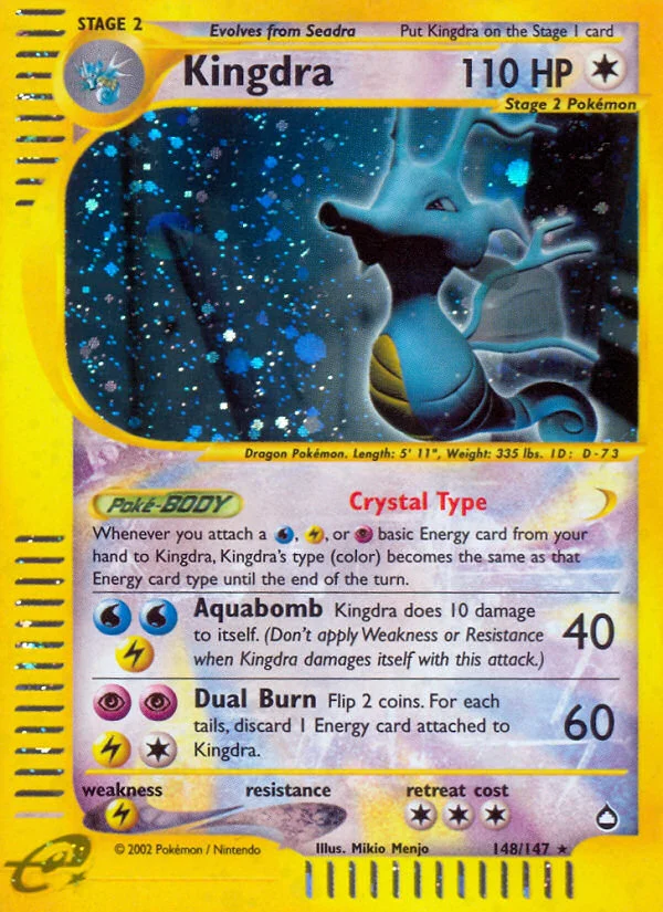 Kingdra Pokemon card