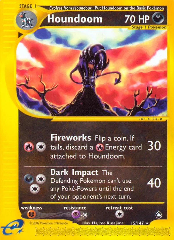 Houndoom Pokemon card
