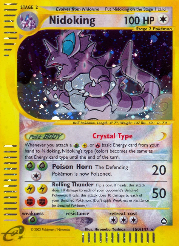 Nidoking Pokemon card
