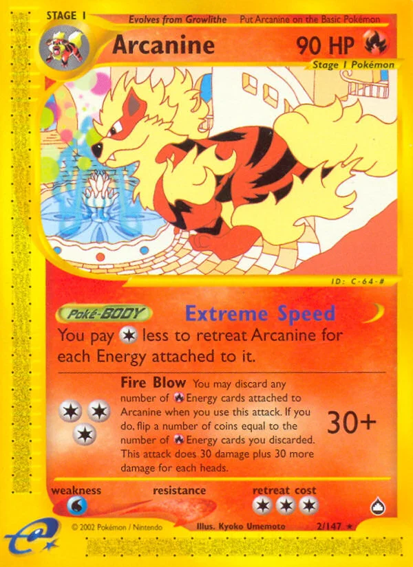 Arcanine Pokemon card