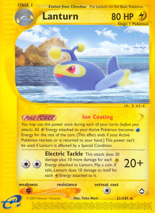 Lanturn Pokemon card