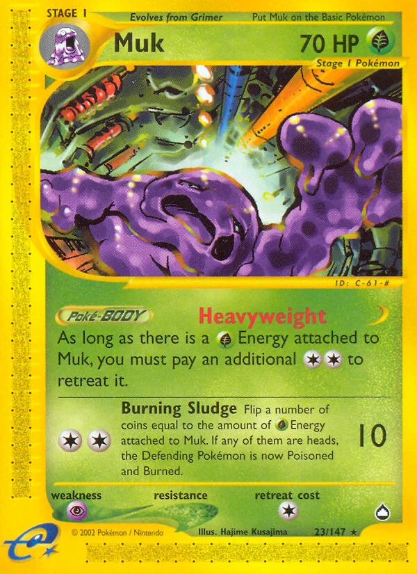 Muk Pokemon card