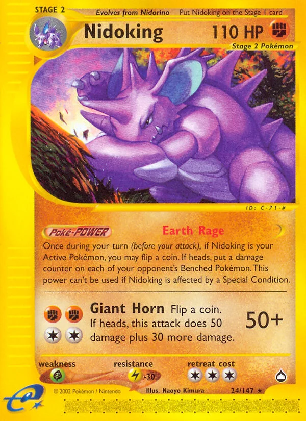 Nidoking Pokemon card