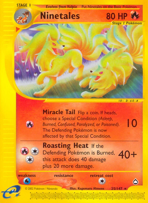 Ninetales Pokemon card