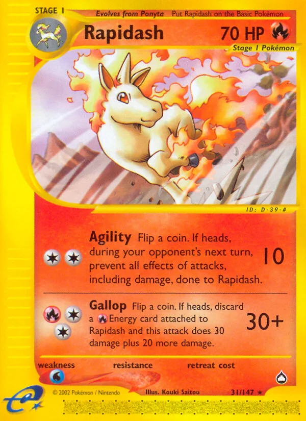 Rapidash Pokemon card
