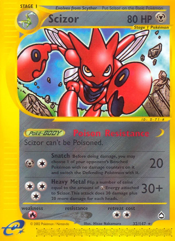 Scizor Pokemon card