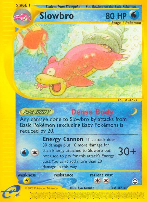 Slowbro Pokemon card