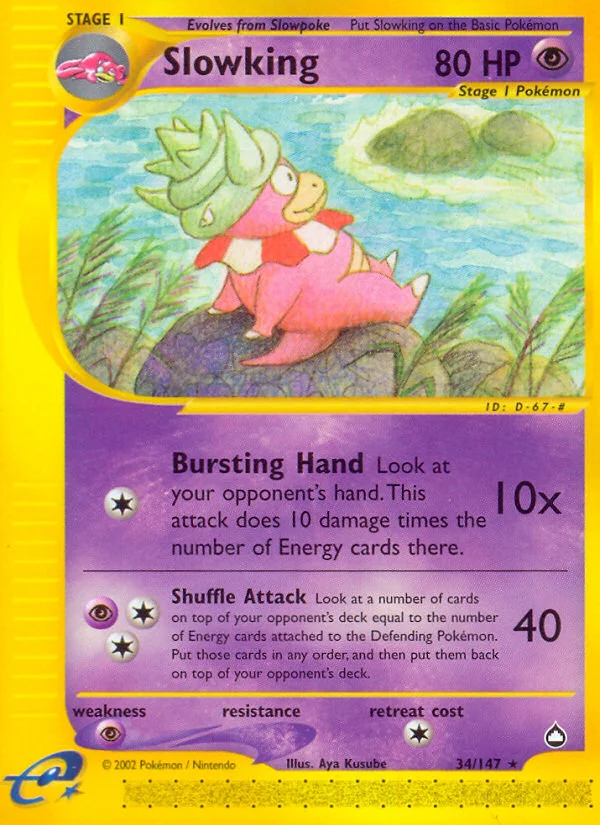 Slowking Pokemon card