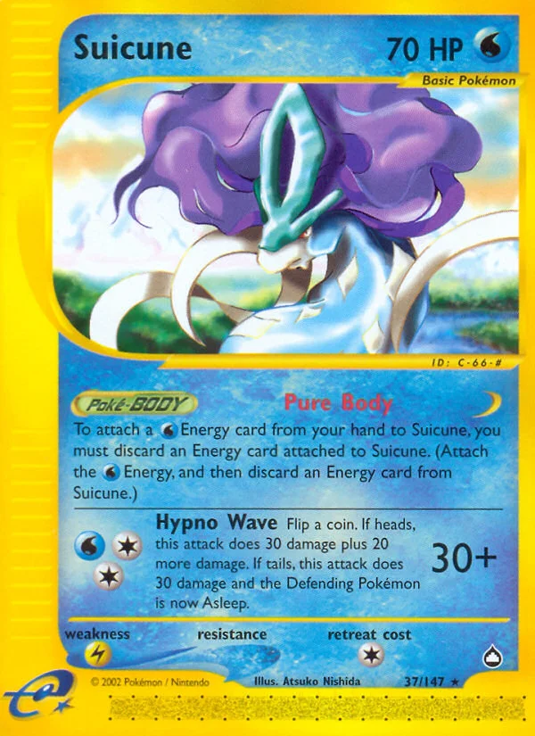 Suicune Pokemon card