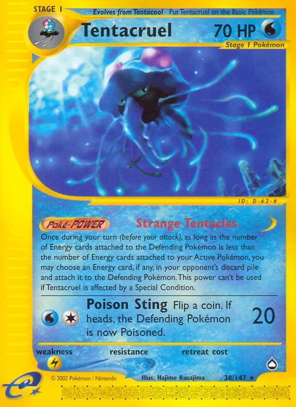 Tentacruel Pokemon card