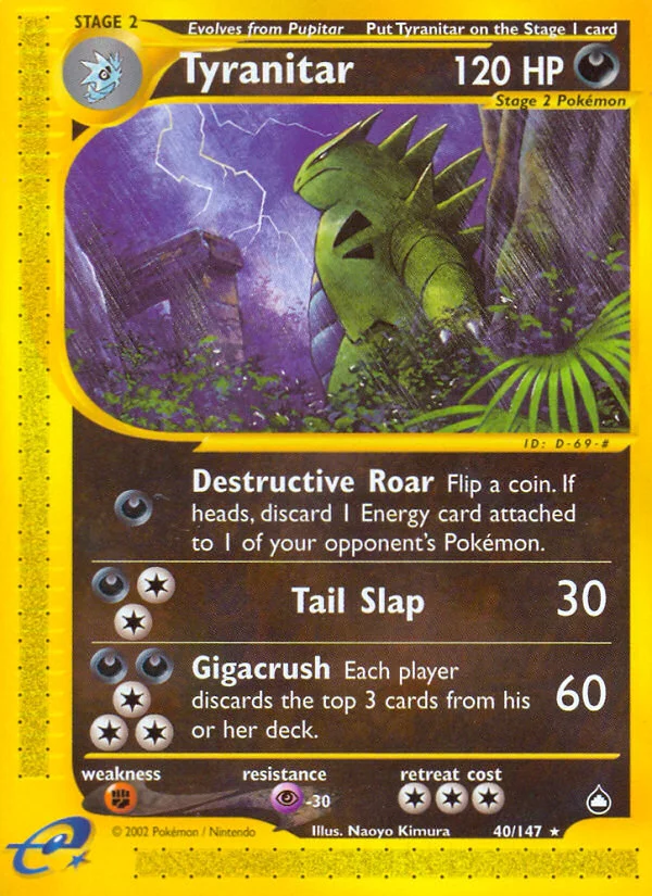 Tyranitar Pokemon card