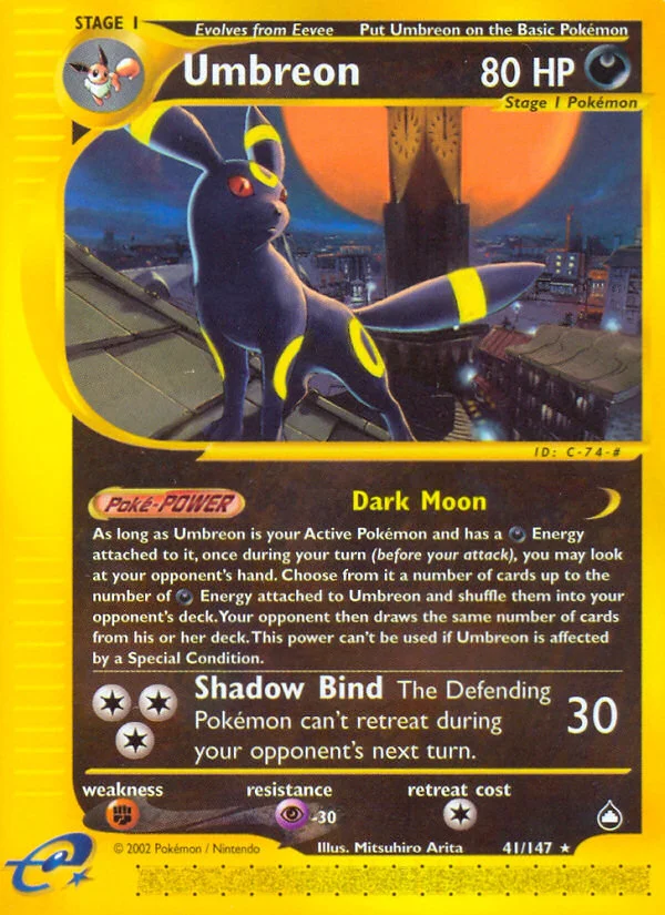 Umbreon Pokemon card