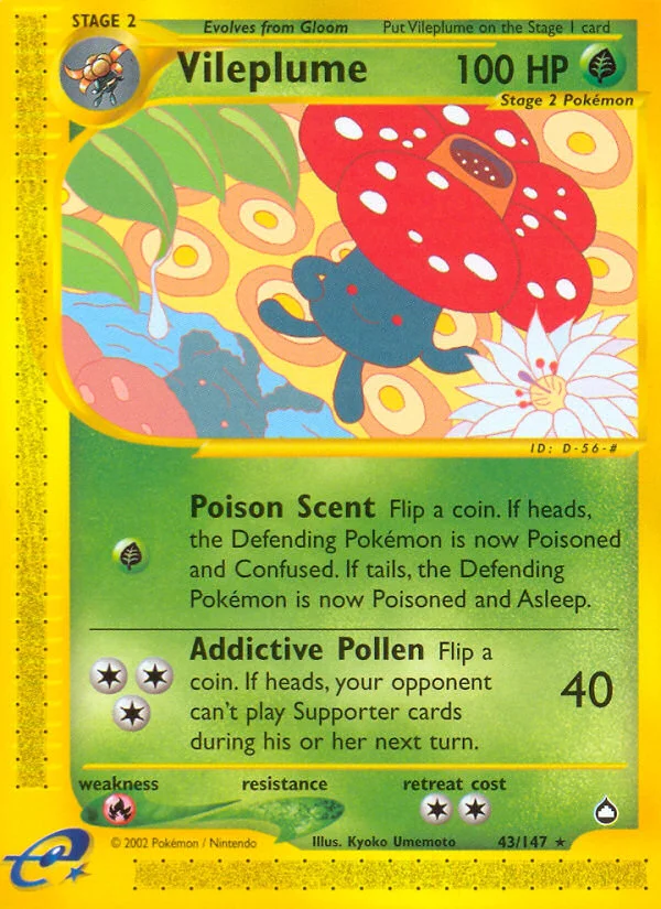 Vileplume Pokemon card